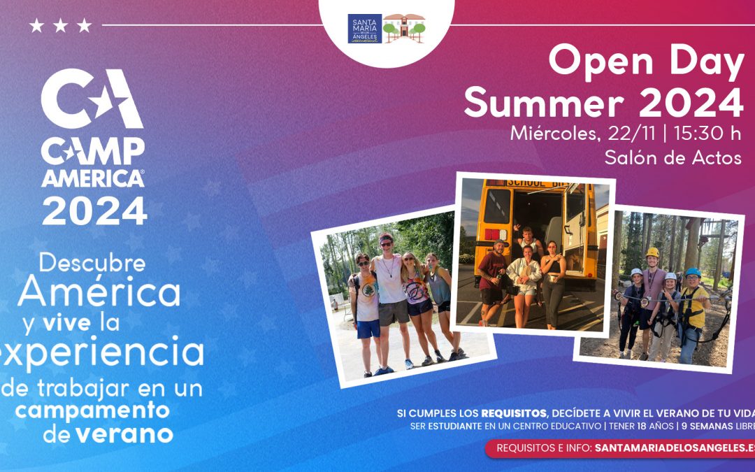 Open Day Summer 2024 | Presentación programa CAMP AMERICA