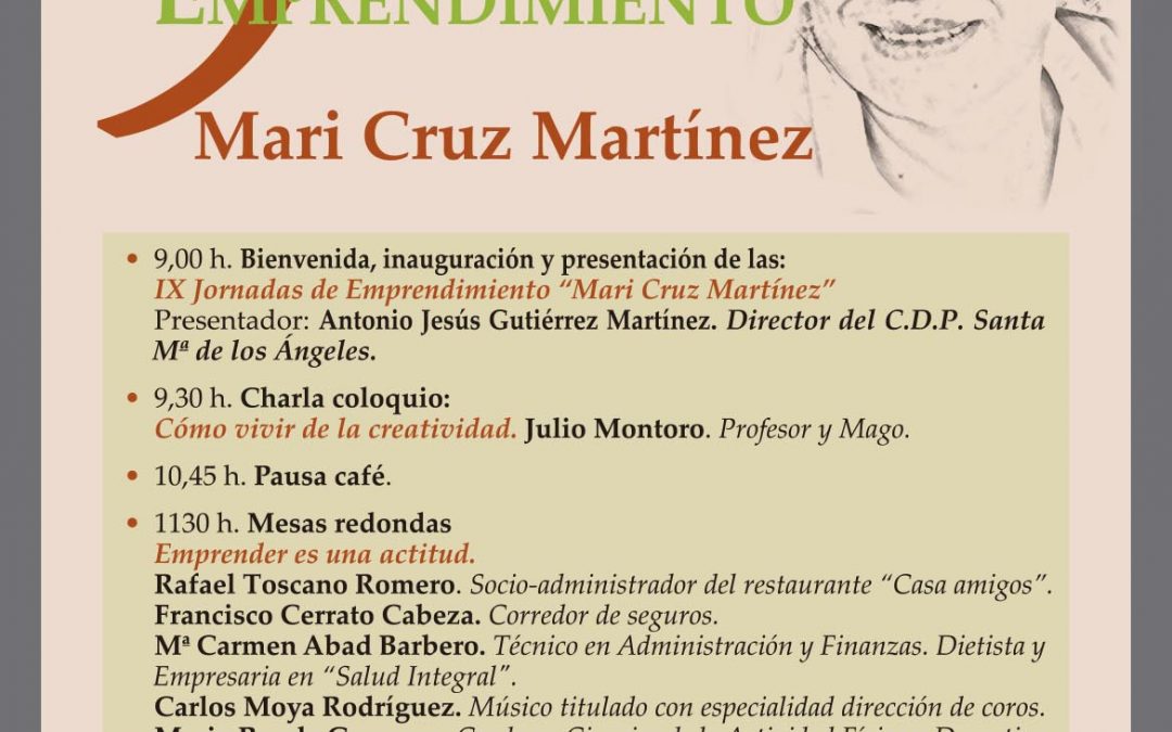 9ª Jornada de Emprendimiento Mari Cruz Martínez | 20 de noviembre